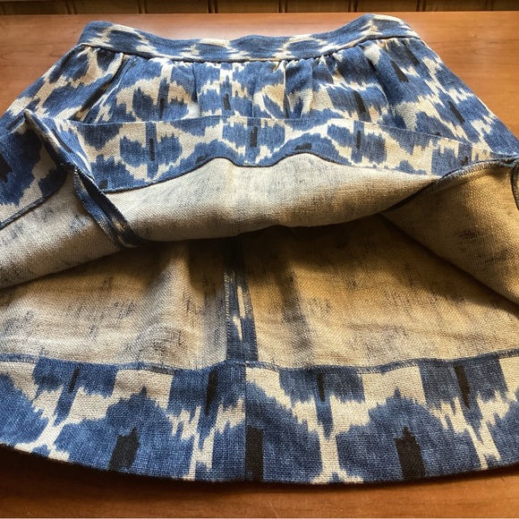 MICHAEL MICHAEL KORS Brocade 100% Linen Skirt - Picture 4 of 9